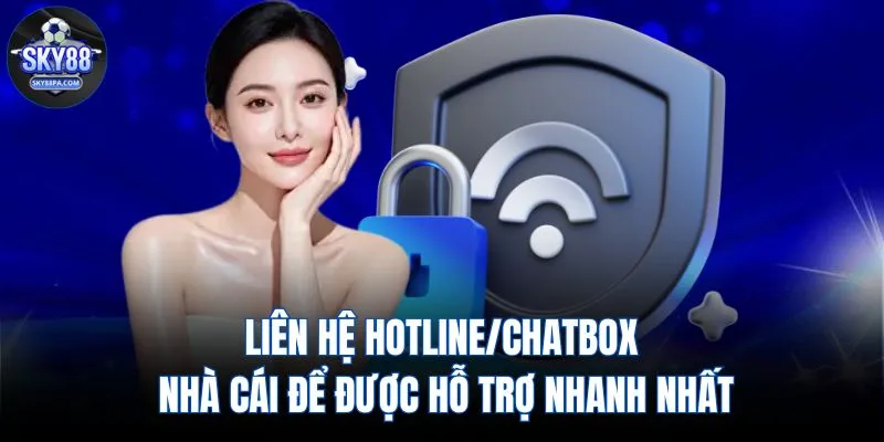 Liên hệ hotline/chatbox nhà cái để được hỗ trợ nhanh nhất